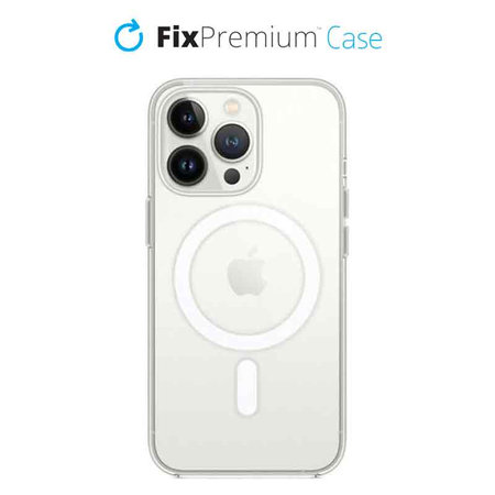 FixPremium - MagSafe Szilikon Tok - iPhone 13 Pro Max, átlátszó