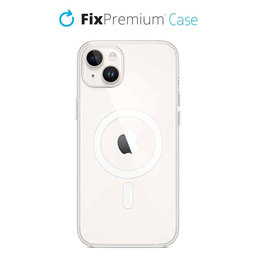 FixPremium - MagSafe Szilikon Tok - iPhone 14 Plus, átlátszó