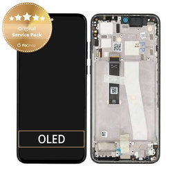 Motorola Edge 30 Neo XT2245 - LCD Kijelző + Érintőüveg + Keret (Black Onyx) - 5D68C21403 Genuine Service Pack