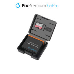 FixPremium - Védőtok GoPro Hero 10 akkumulátorhoz és memóriakártyához, fekete