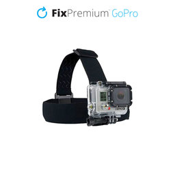 FixPremium - Fejtartó GoPro-hoz, fekete