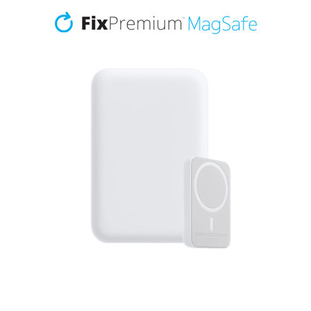 FixPremium - MagSafe PowerBank 5000 mAh, fehér