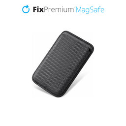 FixPremium - MagSafe Carbon pénztárca, Fekete