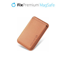 FixPremium - MagSafe Carbon pénztárca, barna