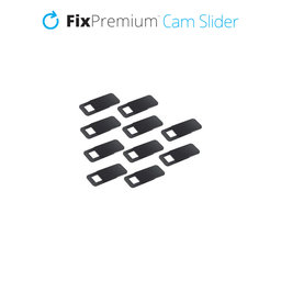 FixPremium - Kamera csúszka - 10db-os készlet, fekete