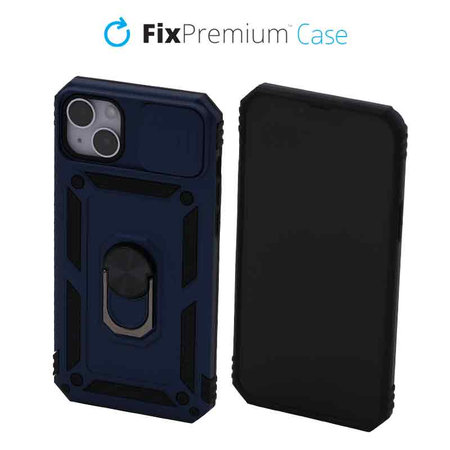 FixPremium - CamShield tok iPhone 14 Plus készülékhez, kék