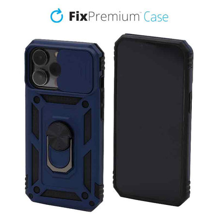 FixPremium - CamShield tok iPhone 14 Pro készülékhez, kék