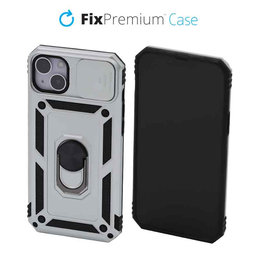 FixPremium - CamShield tok iPhone 14 Plus készülékhez, fehér