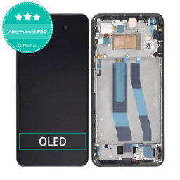 Xiaomi 11 Lite 5G NE 2109119DG 2107119DC - LCD Kijelző + Érintőüveg + Keret (Black) OLED