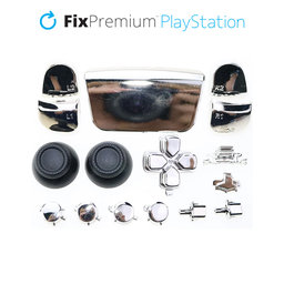 FixPremium - Luxury Dekoratív elemek - PS5 DualSense, ezüst