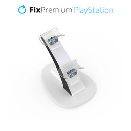 FixPremium - Dokovacia Stanica USB-C - 2x PS5 DualSense, fehér