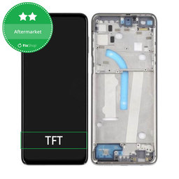 Motorola Moto G100 XT2125 - LCD Kijelző + Érintőüveg + Keret (Slate Grey) TFT