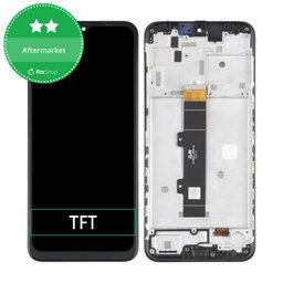 Motorola Moto G30 XT2129 - LCD Kijelző + Érintőüveg + Keret (Phantom Black) TFT