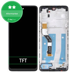 Motorola Moto G60s XT2133 - LCD Kijelző + Érintőüveg + Keret (Black) TFT