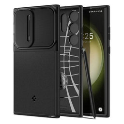 Spigen - Tok Optik Armor - Samsung Galaxy S23 Ultra, fekete