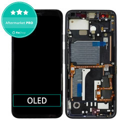 Google Pixel 4 - LCD Kijelző + Érintőüveg + Keret (Just Black) OLED