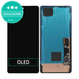 Google Pixel 7 Pro GP4BC GE2AE - LCD Kijelző + Érintőüveg + Keret (Obsidian) OLED