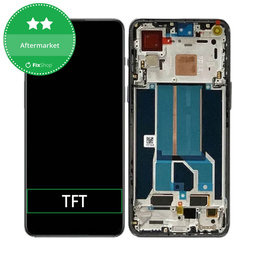 OnePlus Nord 2T CPH2399 CPH2401 - LCD Kijelző + Érintőüveg + Keret (Black) TFT