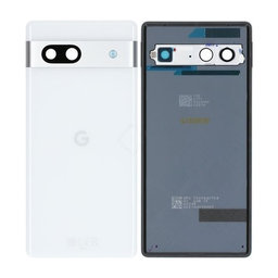 Google Pixel 7a - Akkumulátor Fedőlap (Snow) - G949-00389-00 Genuine Service Pack