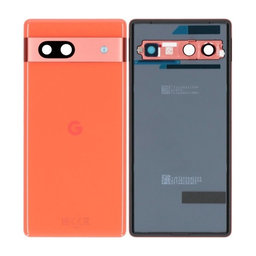 Google Pixel 7a - Akkumulátor Fedőlap (Coral) - G949-00390-00 Genuine Service Pack