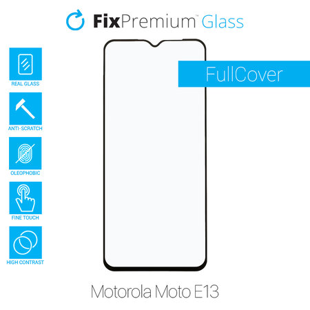 FixPremium FullCover Glass - Edzett üveg - Motorola Moto E13