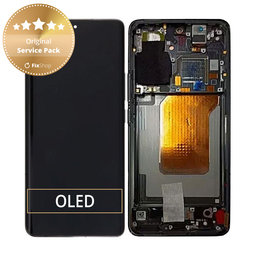 Xiaomi 13 Pro - LCD Kijelző + Érintőüveg + Keret (Ceramic Black) - 56000300M200 Genuine Service Pack