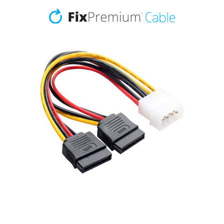 FixPremium - Tápkábel - IDE ATA / 2x SATA