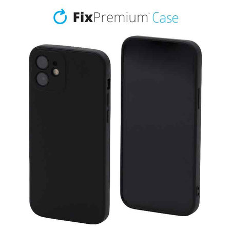 FixPremium - Tok Rubber - iPhone 12 és 12 Pro, fekete