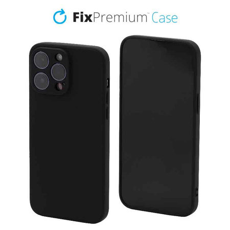 FixPremium - Tok Rubber - iPhone 13 Pro Max, fekete