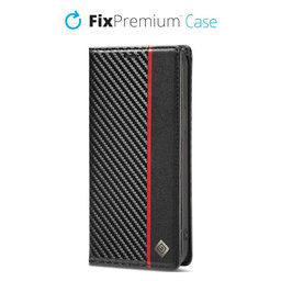 FixPremium - Tok Carbon Wallet - iPhone 11 Pro, fekete