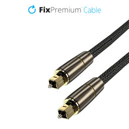 FixPremium - Audio Optikai kábel (1m), zlatá
