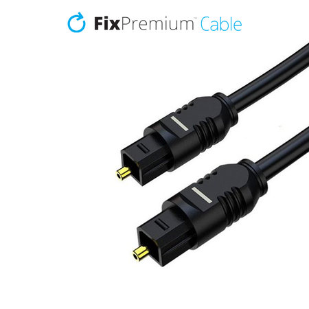 FixPremium - Audio Optikai kábel (1m), fekete