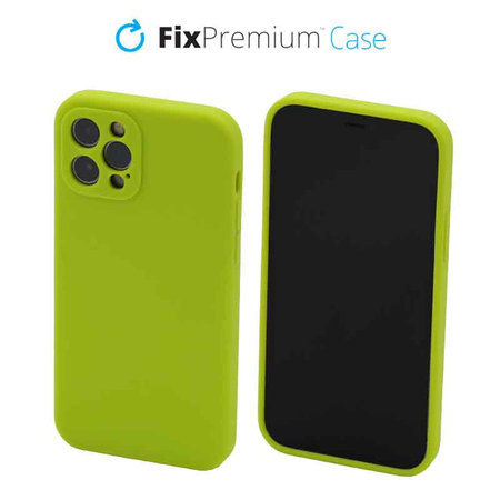 FixPremium - Szilikon Tok - iPhone 12 Pro, neon green