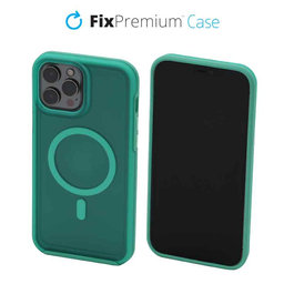 FixPremium - Tok Clear a MagSafe-el - iPhone 13 Pro Max, mint blue