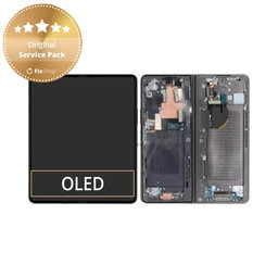 Samsung Galaxy Z Fold 5 F946B - LCD Kijelző + Érintőüveg + Keret (Gray) - GH82-31842D Genuine Service Pack