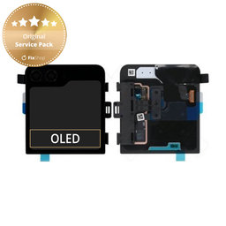 Samsung Galaxy Z Flip 5 F731B - LCD Kijelző + Érintőüveg + Keret (Extern) - GH97-29135A Genuine Service Pack