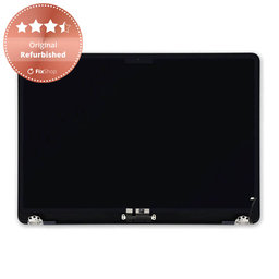 Apple MacBook Air 13" M2 A2681 (2022) - LCD Kijelző + Előlapi Üveg + Fedőlap (Midnight) Original Refurbished