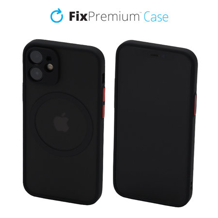 FixPremium - Tok Matte a MagSafe-el - iPhone 12 mini, fekete