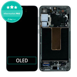 Samsung Galaxy S23 Plus S916B - LCD Kijelző + Érintőüveg + Keret (Phantom Black) OLED