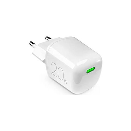 PURO - Töltőadapter MiniPro USB-C, GaN, 20W, fehér