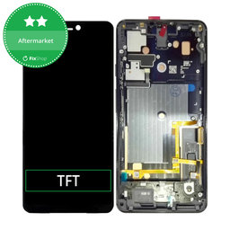 Google Pixel 3 XL - LCD Kijelző + Érintőüveg + Keret (Just Black) TFT