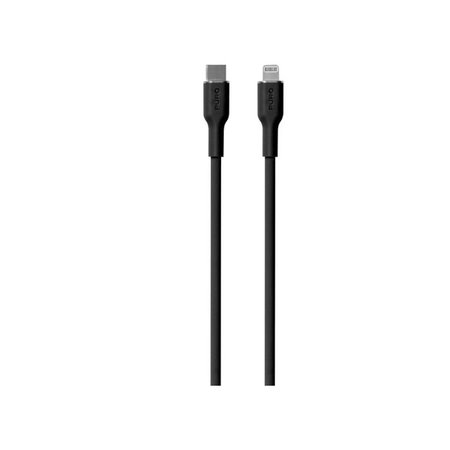 PURO - USB-C Kábel / MFI Lightning, 12W, Soft, 1,5 m, fekete