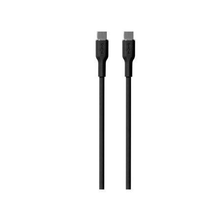 PURO - USB-C Kábel / USB-C, 60W, Soft, 1,5 m, fekete