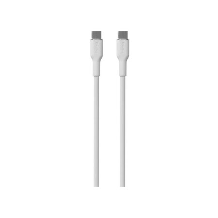 PURO - USB-C Kábel / USB-C, 60W, Soft, 1,5 m, fehér