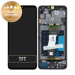 Samsung Galaxy A05s A057G - LCD Kijelző + Érintőüveg + Keret (Black) - GH81-24364A Genuine Service Pack