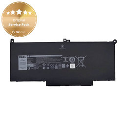 Dell Latitude 7280, 7290, 7380, 7390, 7480, 7490, E7280 - Akkumulátor F3YGT 7600mAh - Genuine Service Pack