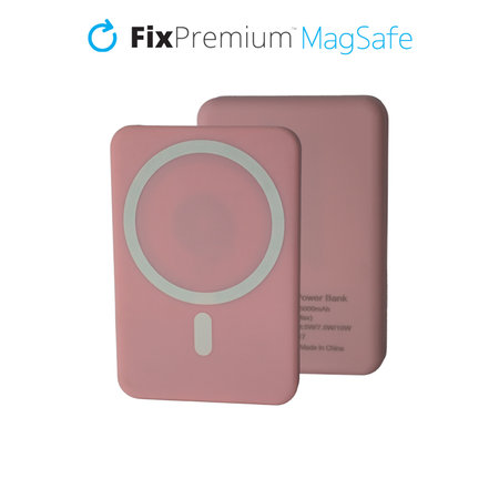 FixPremium - MagSafe PowerBank 5000mAh, rózsaszín