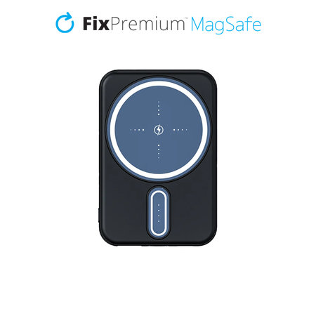 FixPremium - MagSafe PowerBank Pro 10 000mAh, fekete