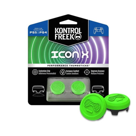 Kontrol Freek - Icon X (Green) PS4/PS5 Extended Controller Grip Caps