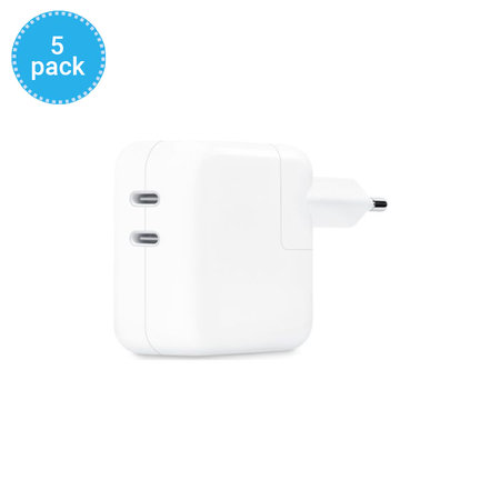 Apple - 35W Dual USB-C Töltőadapter - MNWP3ZM/A (5 Pack)